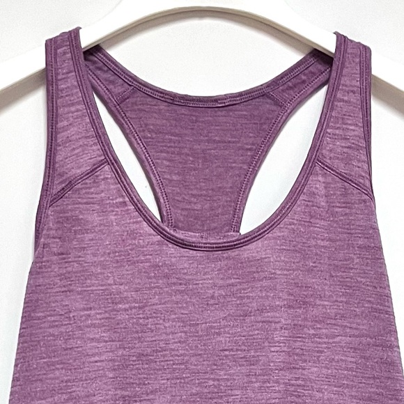 Lululemon Essential Tank Top SZ 6 Heathered Vintage Plum Womens Workout Gym Yoga - Picture 5 of 10